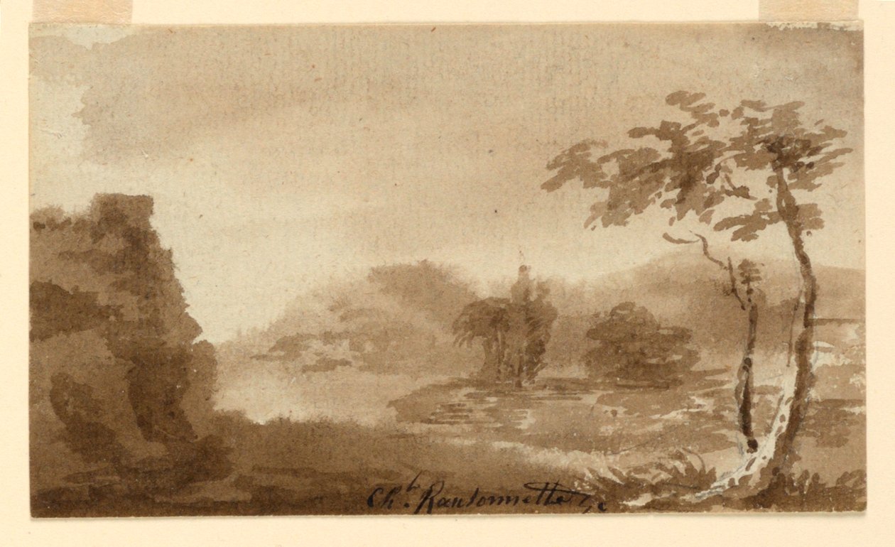 Et landskap av Charles Nicolas Ransonnette