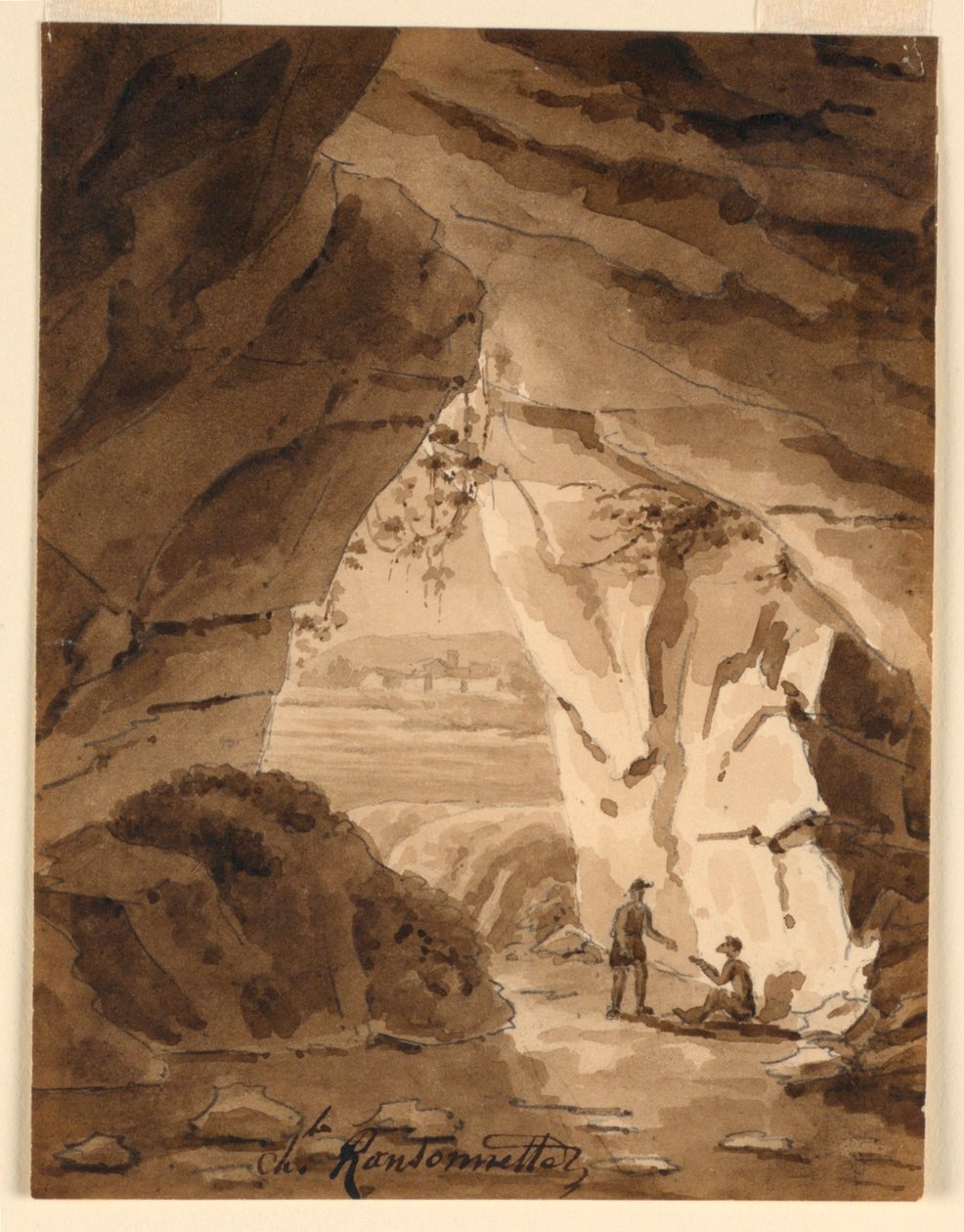 I en hule av Charles Nicolas Ransonnette