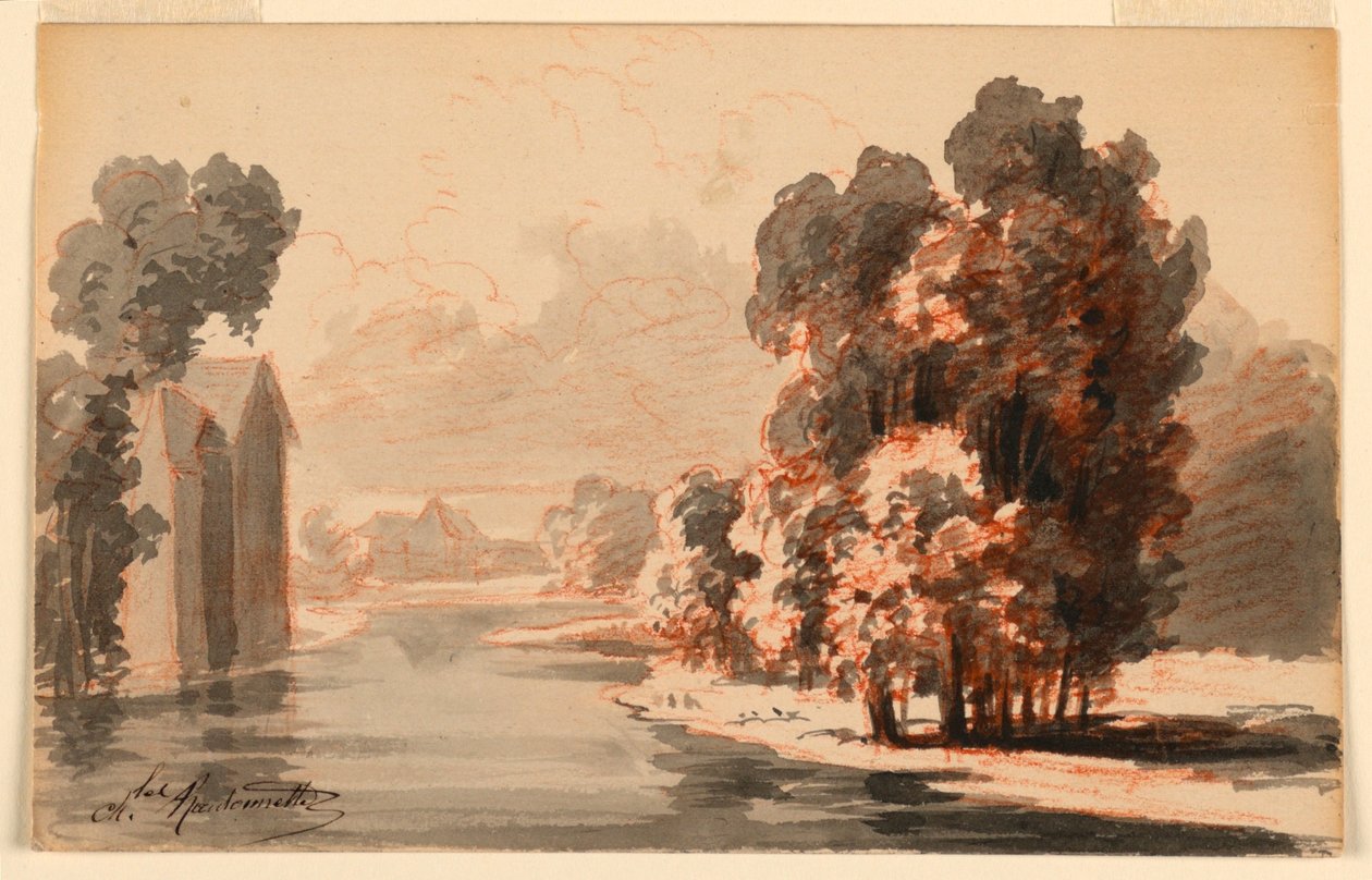 Landskap av Charles Nicolas Ransonnette