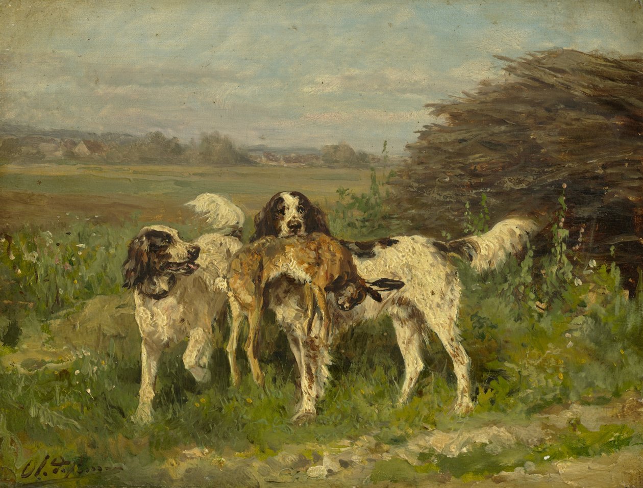 Jaktens slutt, ca. 1850-?97 av Charles Oliver de Penne