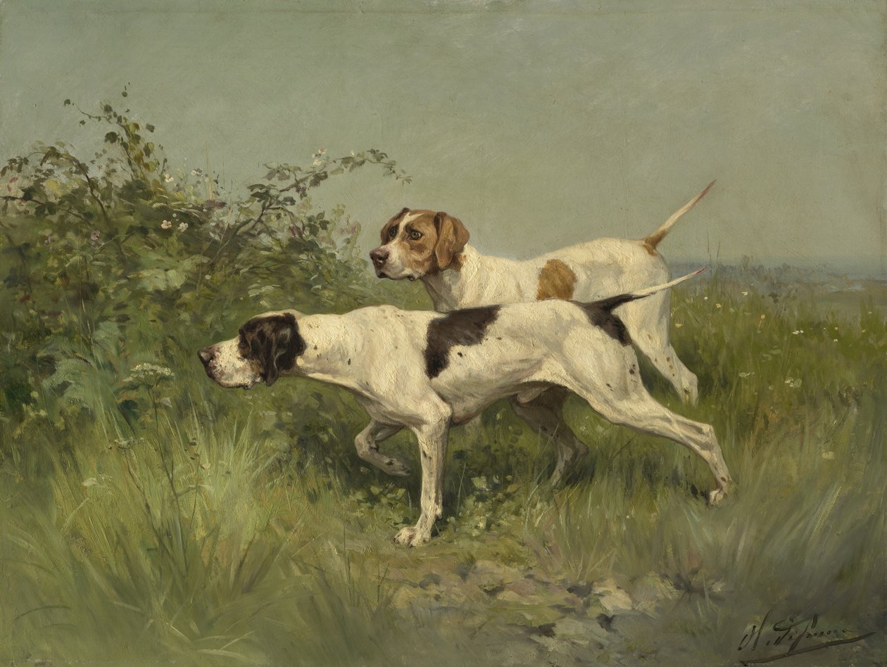 To pekere, ca.1850-?97 av Charles Oliver de Penne