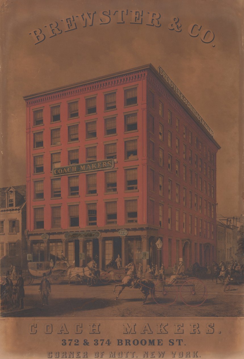 Brewster & Co. Coach Makers, 372 & 374 Broome St., ca. 1860-70 av Charles Parsons