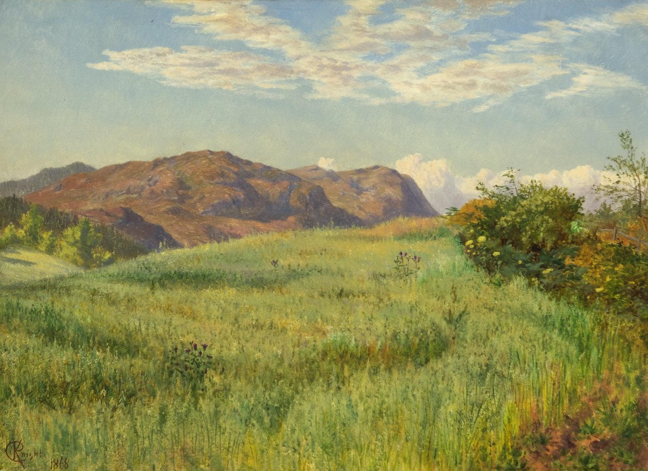 En Highland Oatfield av Charles Parsons Knight