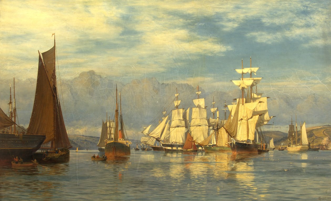 Falmouth havn av Charles Parsons Knight