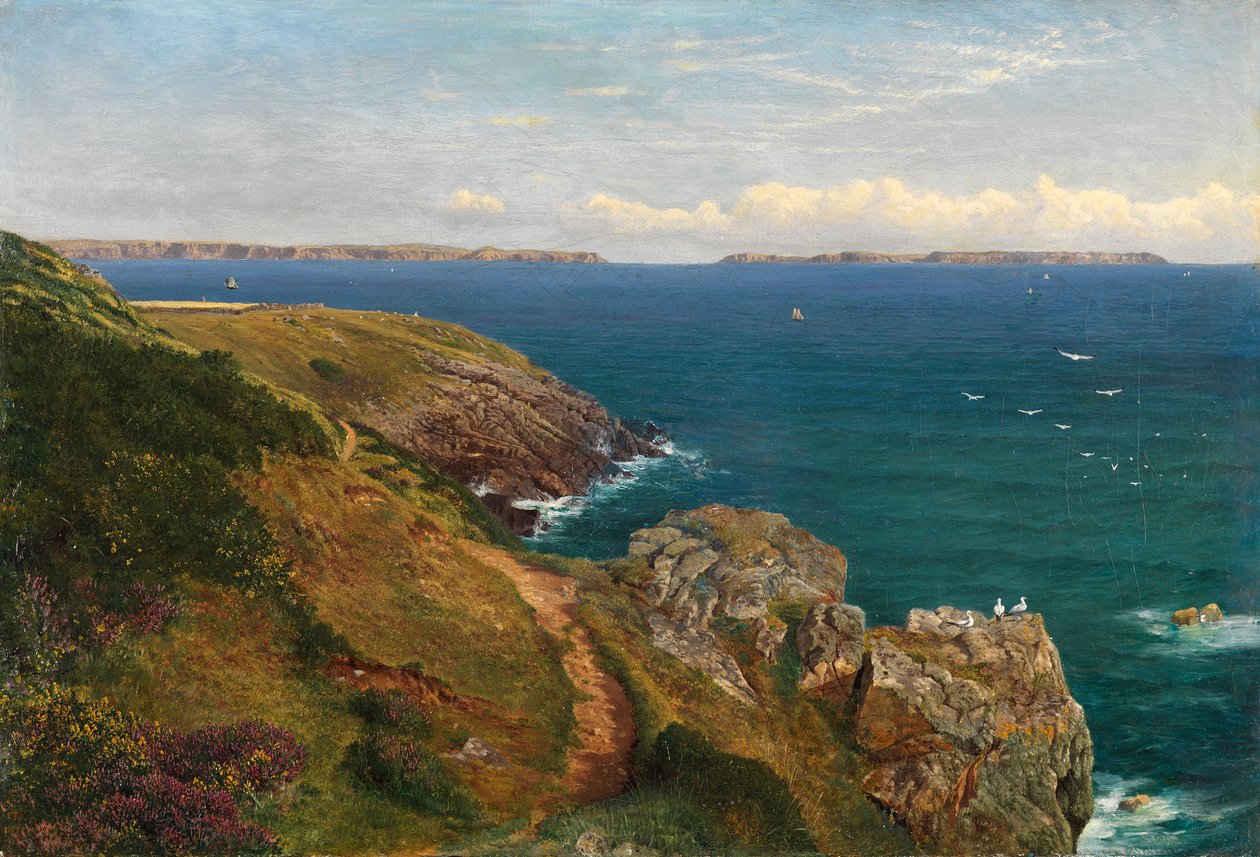 Frisk havbris (olje på lerret) av Charles Parsons Knight