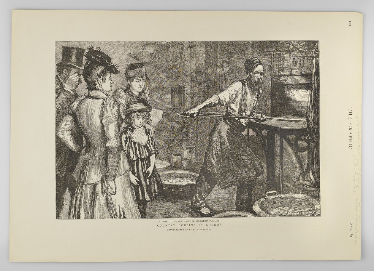 Glødeovn ved Tower Hill, fra The Graphic, 1895 av Charles Paul Renouard