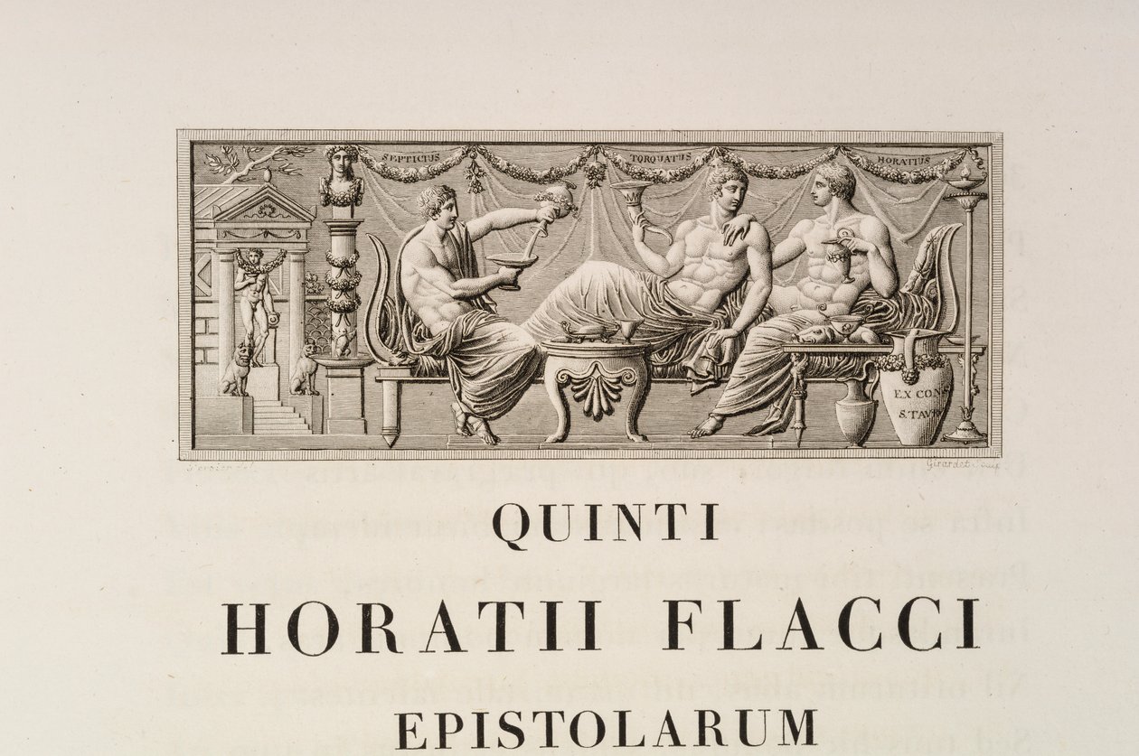 Side fra Quintus Horatius Flaccus av Charles Percier