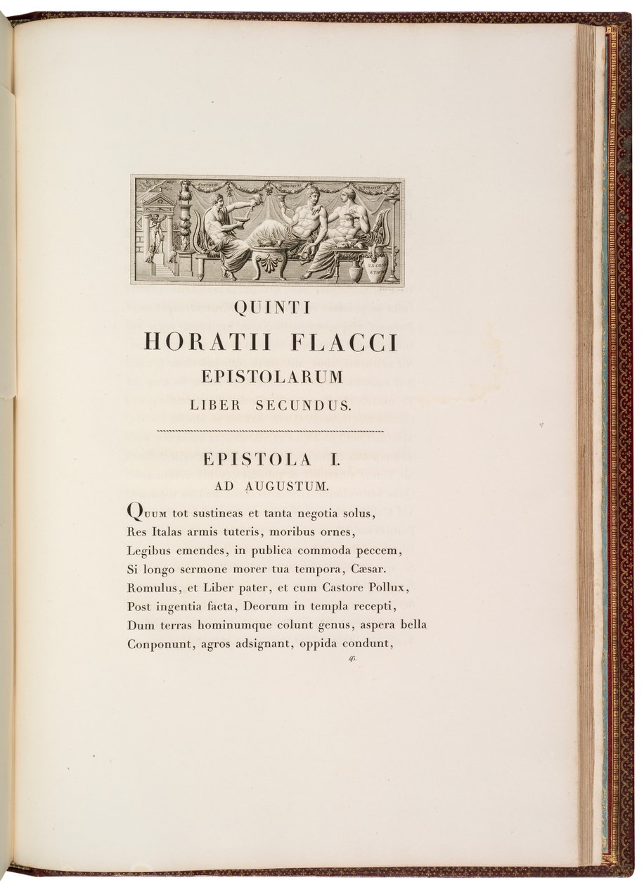 Side fra Quintus Horatius Flaccus av Charles Percier