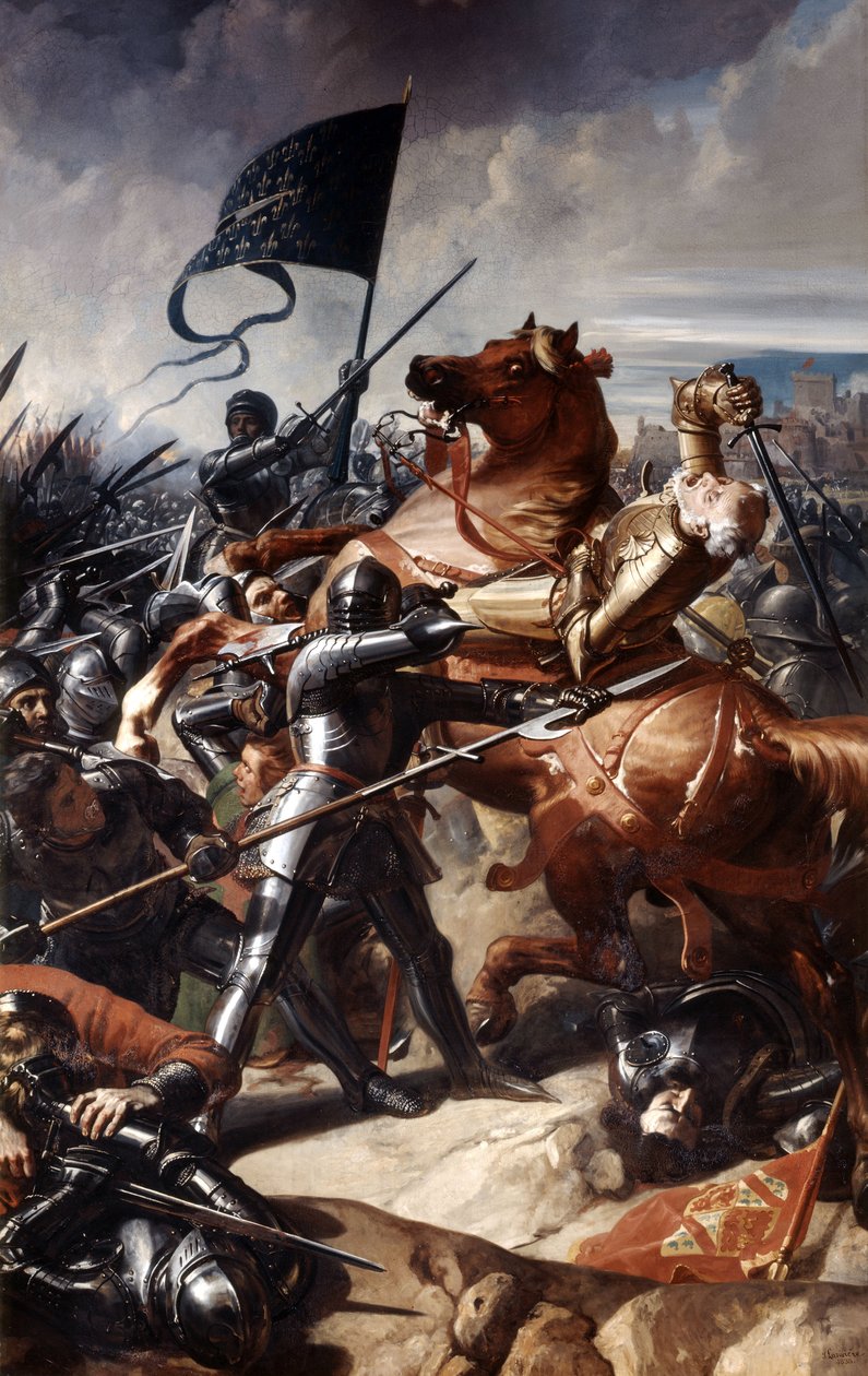 Slaget ved Castillon, 17. juli 1453, 1838 av Charles Philippe Lariviere