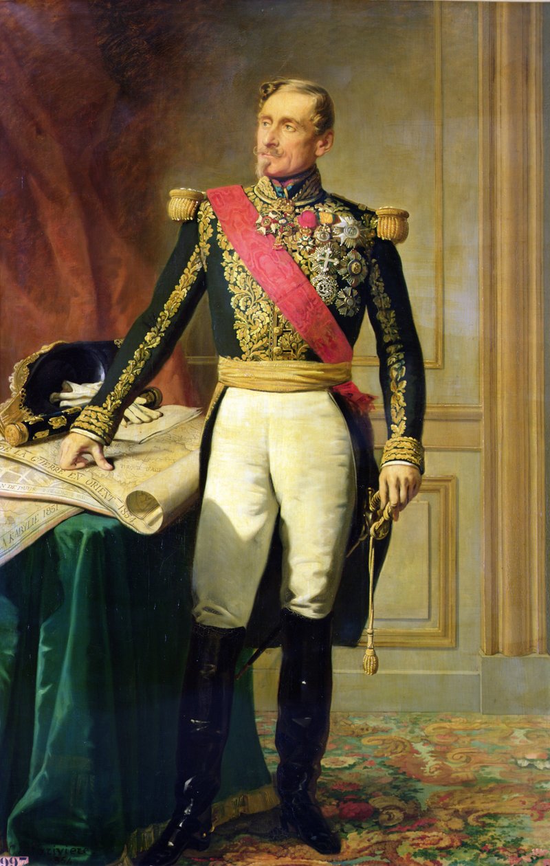 Den franske marskalken Armand Jacques Achille Leroy de Saint Arnaud (1796-1854) av Charles-Philippe Lariviere