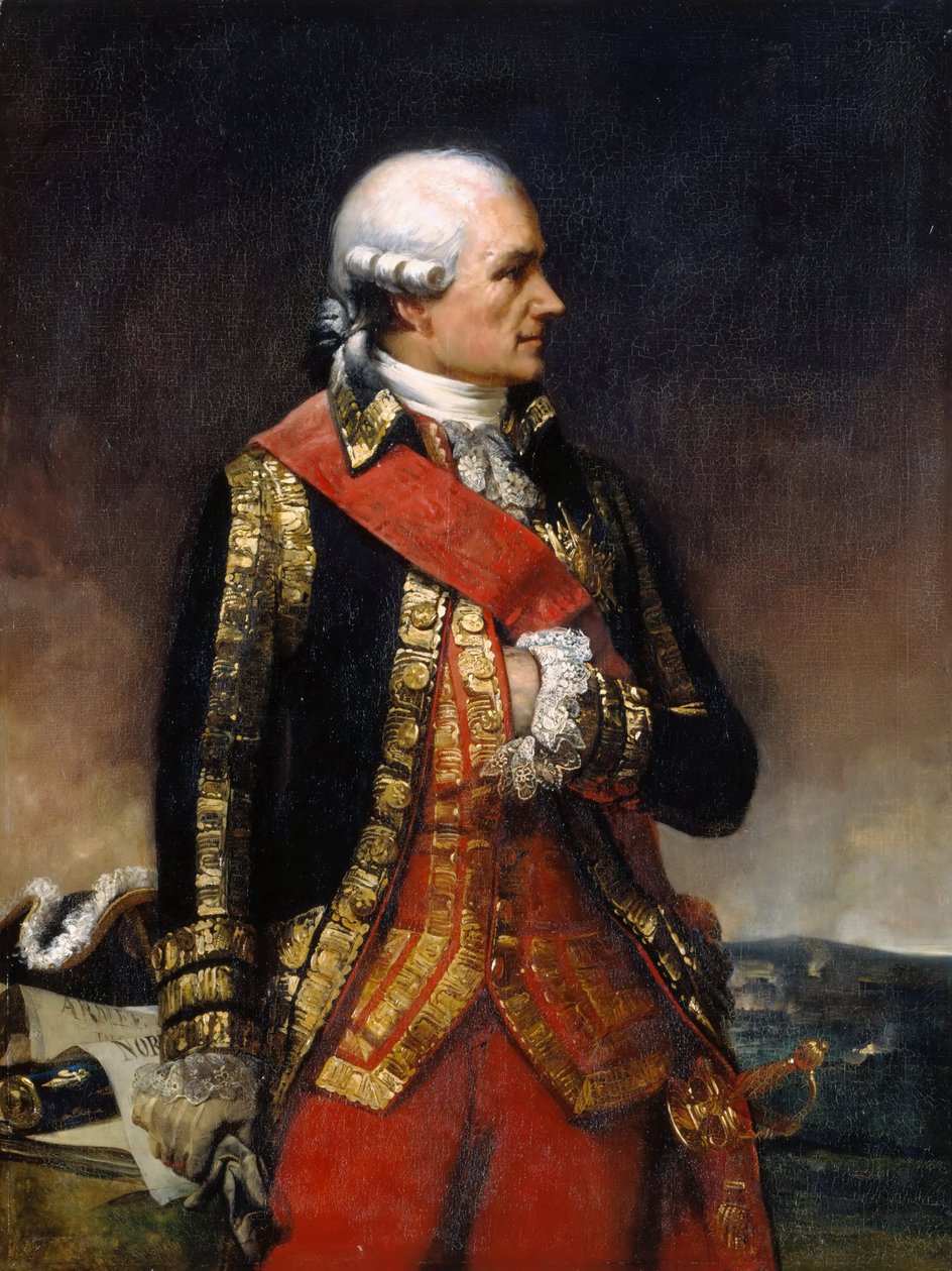 Jean-Baptiste-Donatien de Vimeur, greve av Rochambeau av Charles Philippe Lariviere