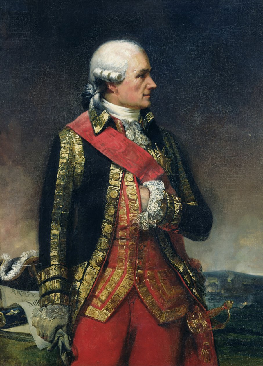 Jean-Baptiste de Vimeur (1725-1807) greve av Rochambeau (olje på lerret) av Charles Philippe Lariviere