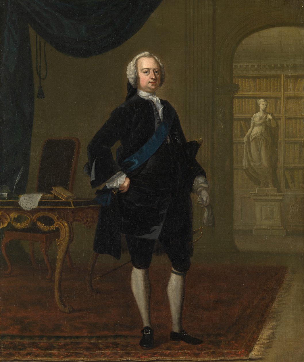 Charles, 2nd Duke of Richmond, Lennox and Aubigny, ca. 1730 (olje på lerret) av Charles Philips