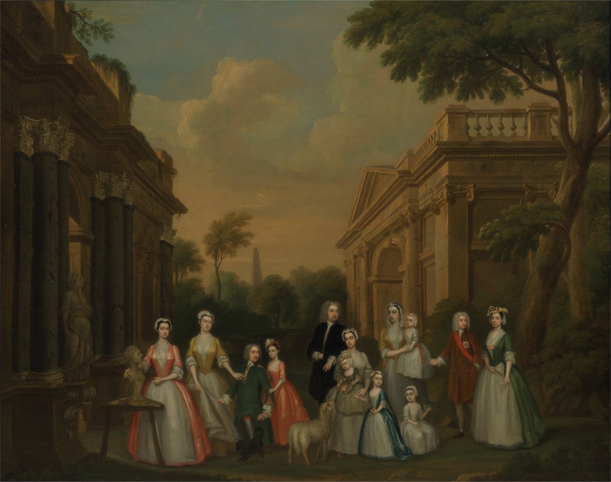 The Finch Family, ca. 1732 (olje på lerret) av Charles Philips