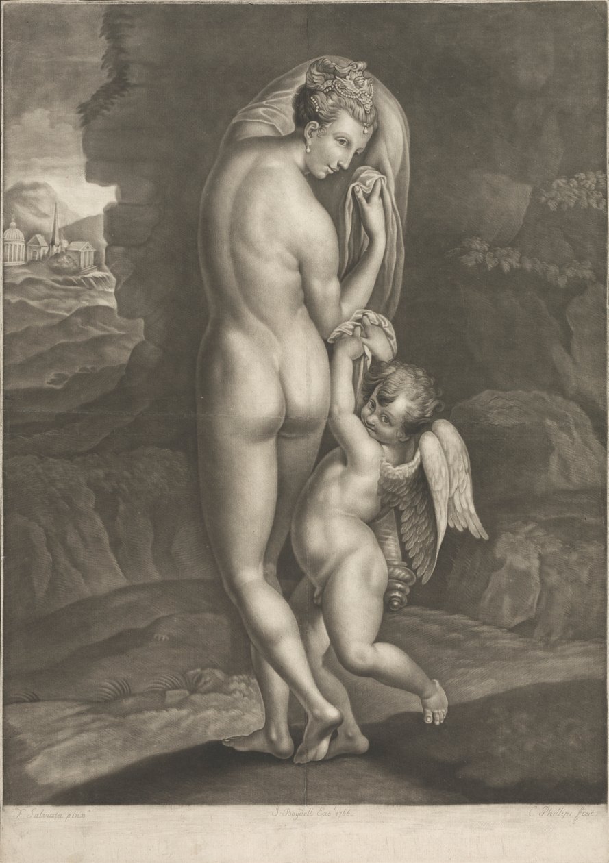 Venus og Amor av Charles Phillips