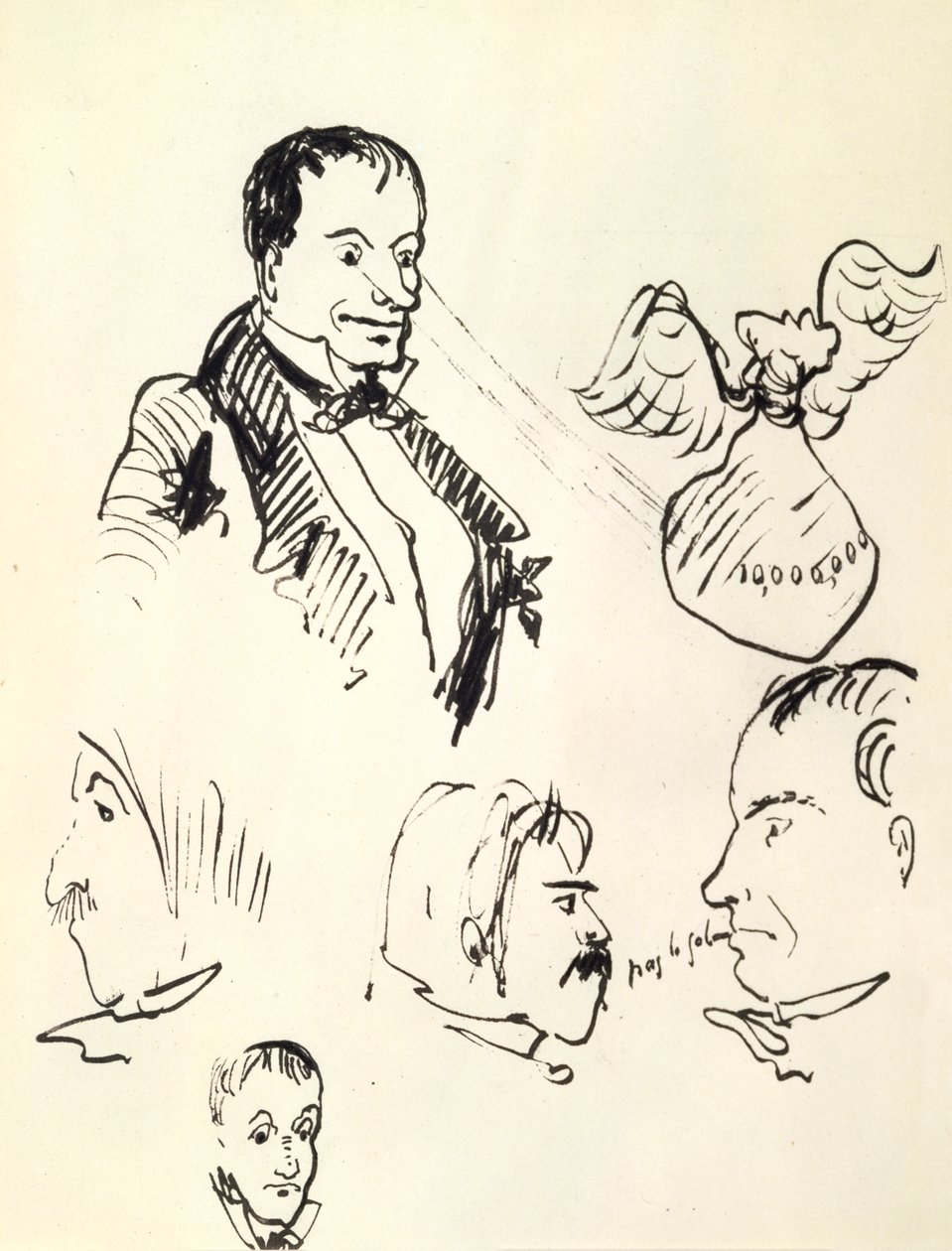 Selvportrett, c1850-1867 av Charles Pierre Baudelaire