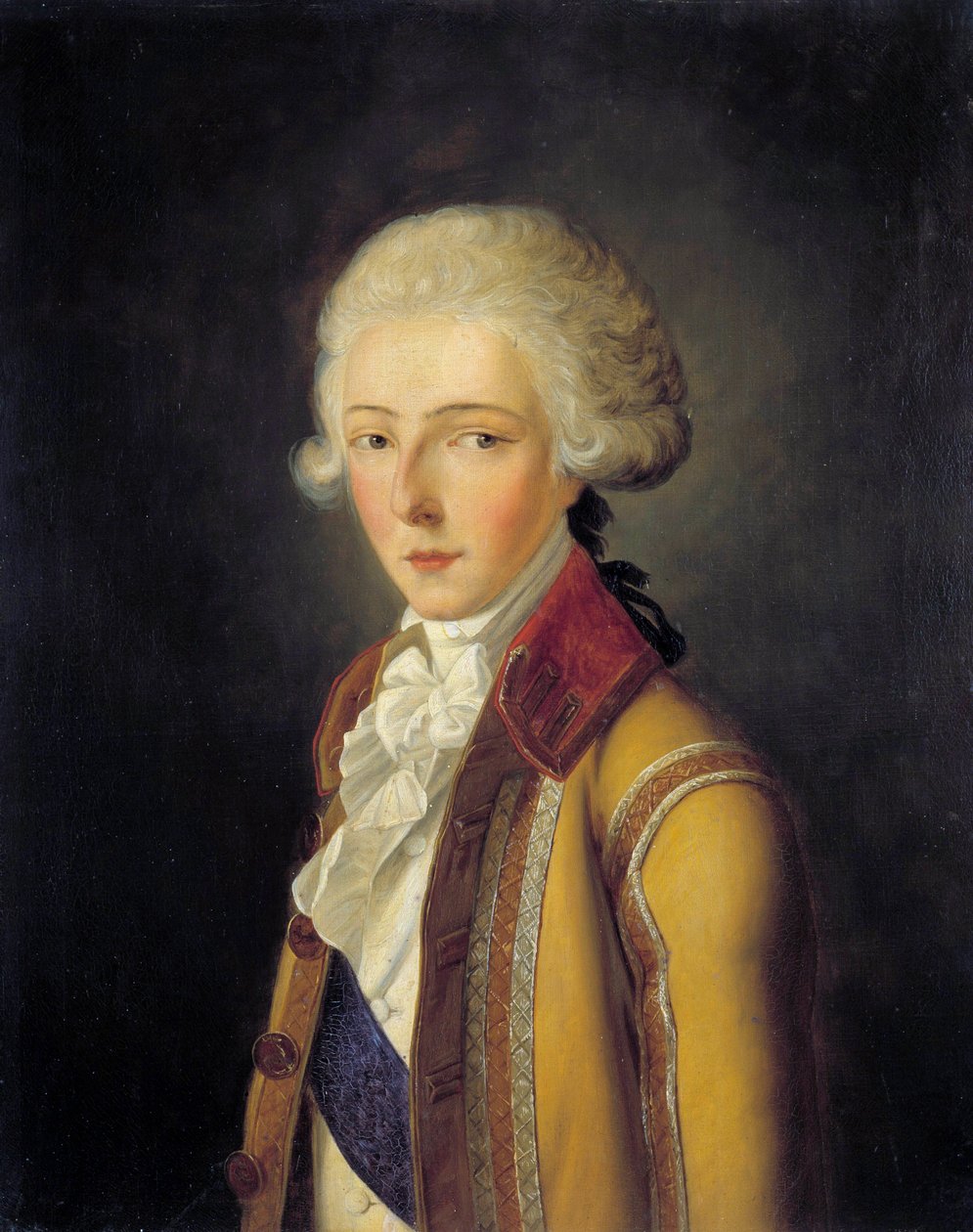 Portrett av Louis Antoine Henri de Bourbon-Conde, hertugen av Enghien (1772-1804) - viser rundt 1788, iført buk-av-doe-jakten "fra House of Conde"". Maleri av Charles Rauch (1791-1857) 1836. Dim. 0,65x0,54 m. - Portrett av Louis-Antoi av Charles Rauch