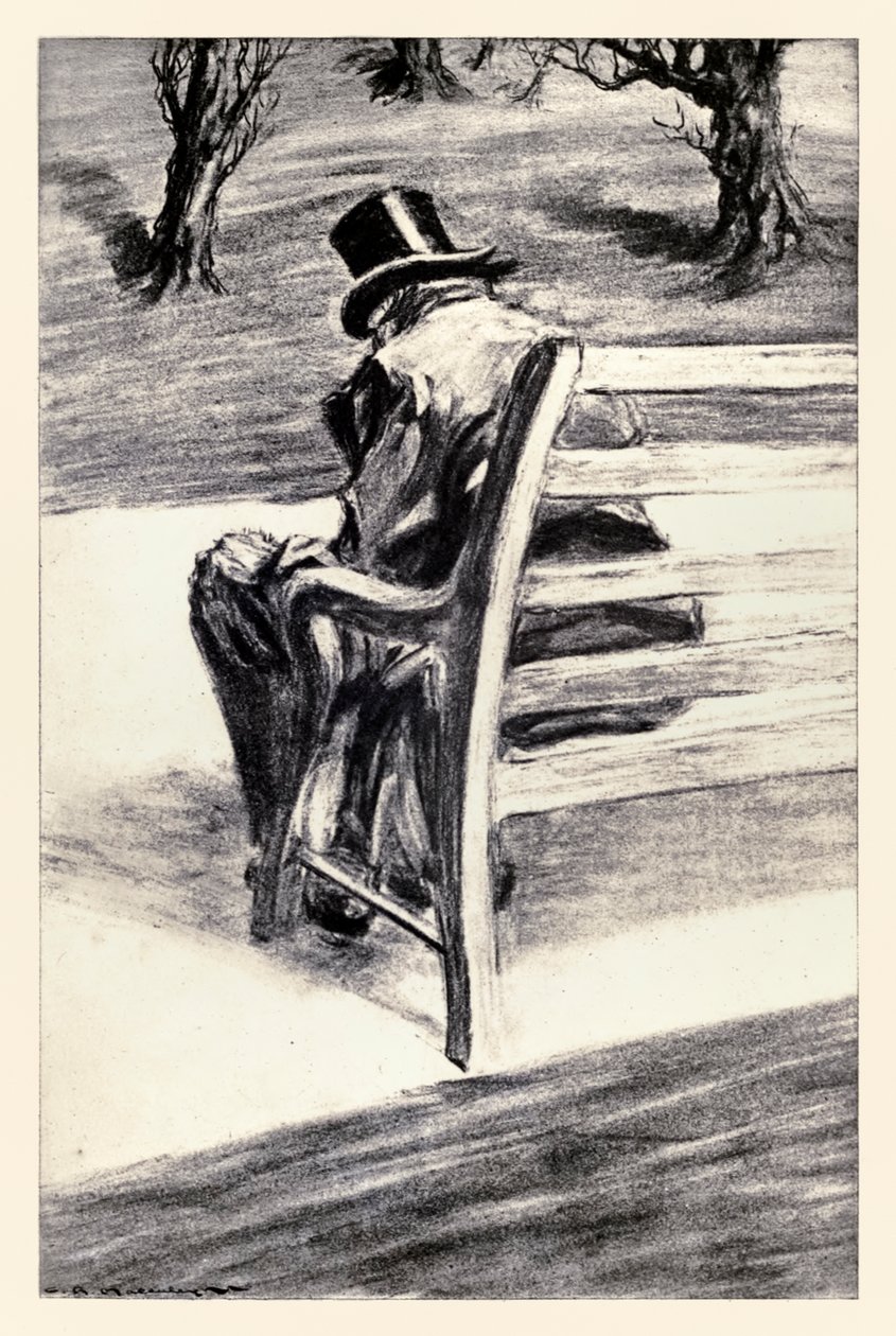 Jeg var nok en gang Edward Hyde" fra "Strange Case of Dr Jekyll and Mr Hyde" av Robert Louis Stevenson av Charles Raymond Macauley