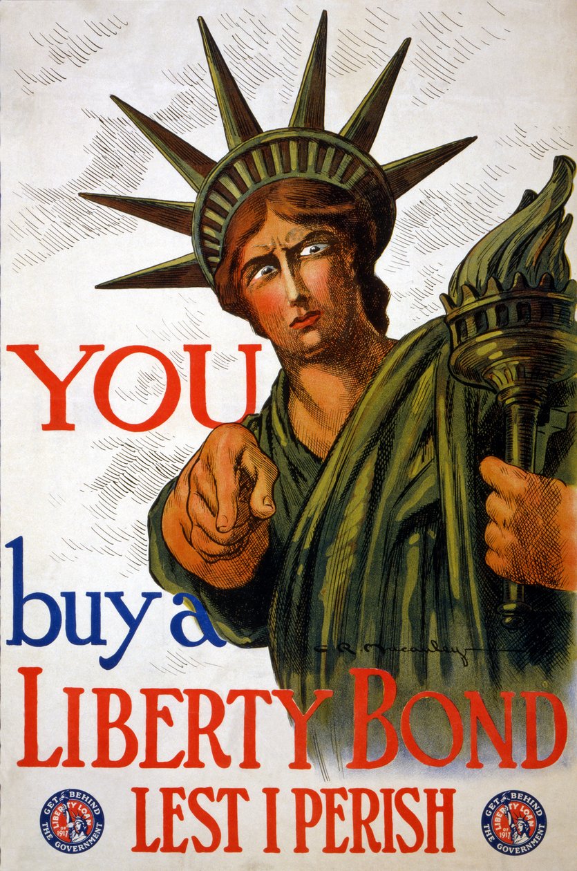 DU kjøper en Liberty Bond, 1917 av Charles Raymond Macauley