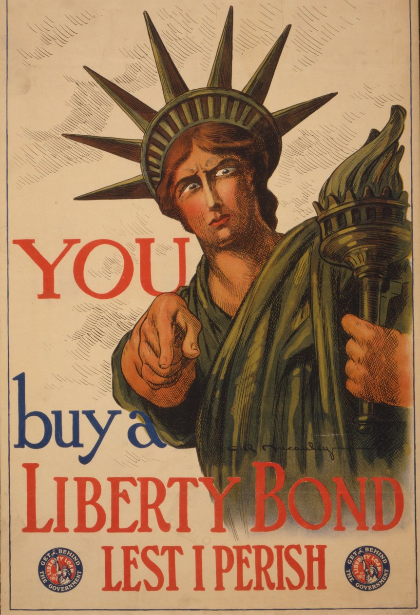 Du - Kjøp et Liberty-obligasjon for at jeg ikke skal omkomme, 1917 av Charles Raymond Macauley