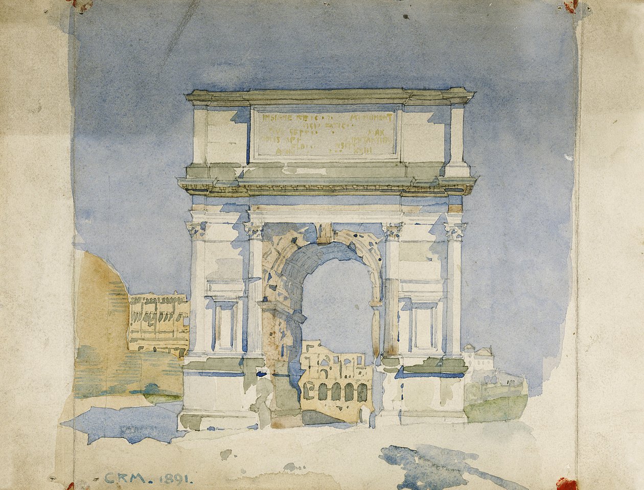 Titusbuen, Roma, 1891 av Charles Rennie Mackintosh