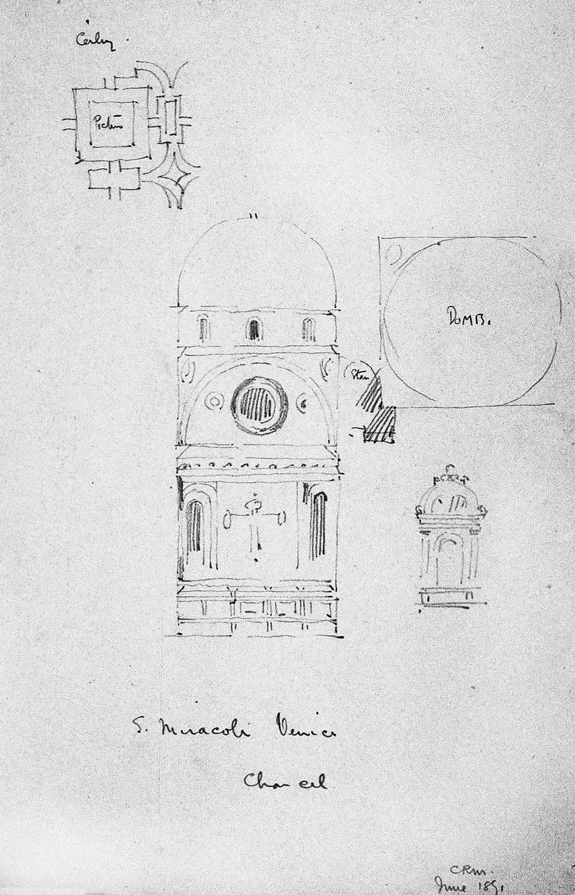 Kansel for S. Miracoli, Venezia, 1891 av Charles Rennie Mackintosh