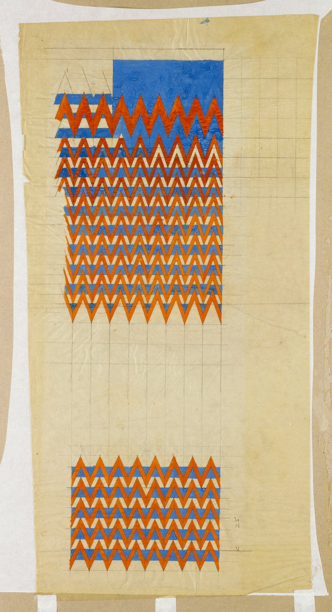 Stoffdesign av Charles Rennie Mackintosh