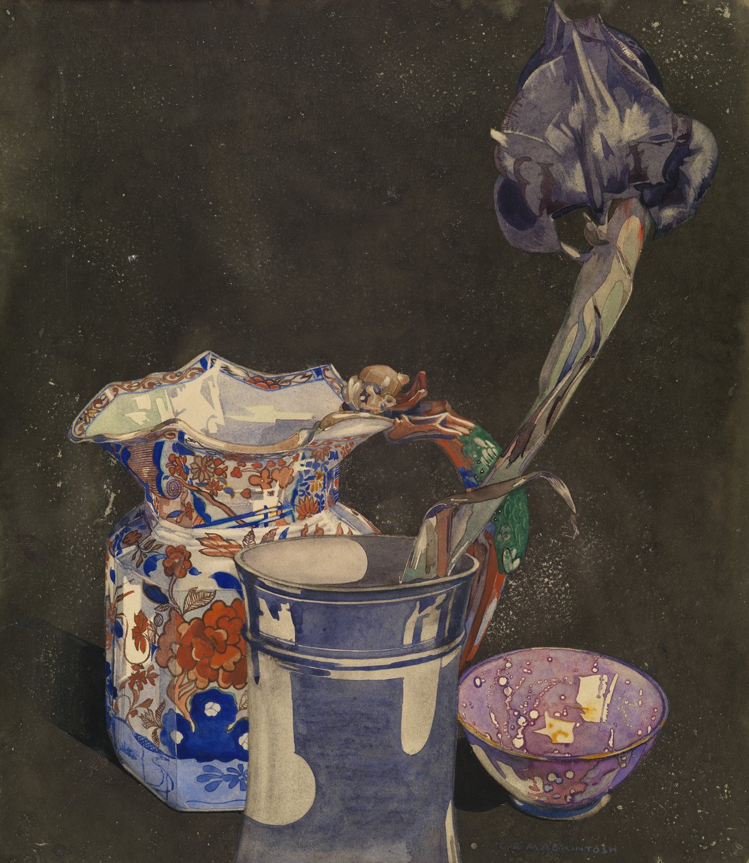 Grå Iris av Charles Rennie Mackintosh