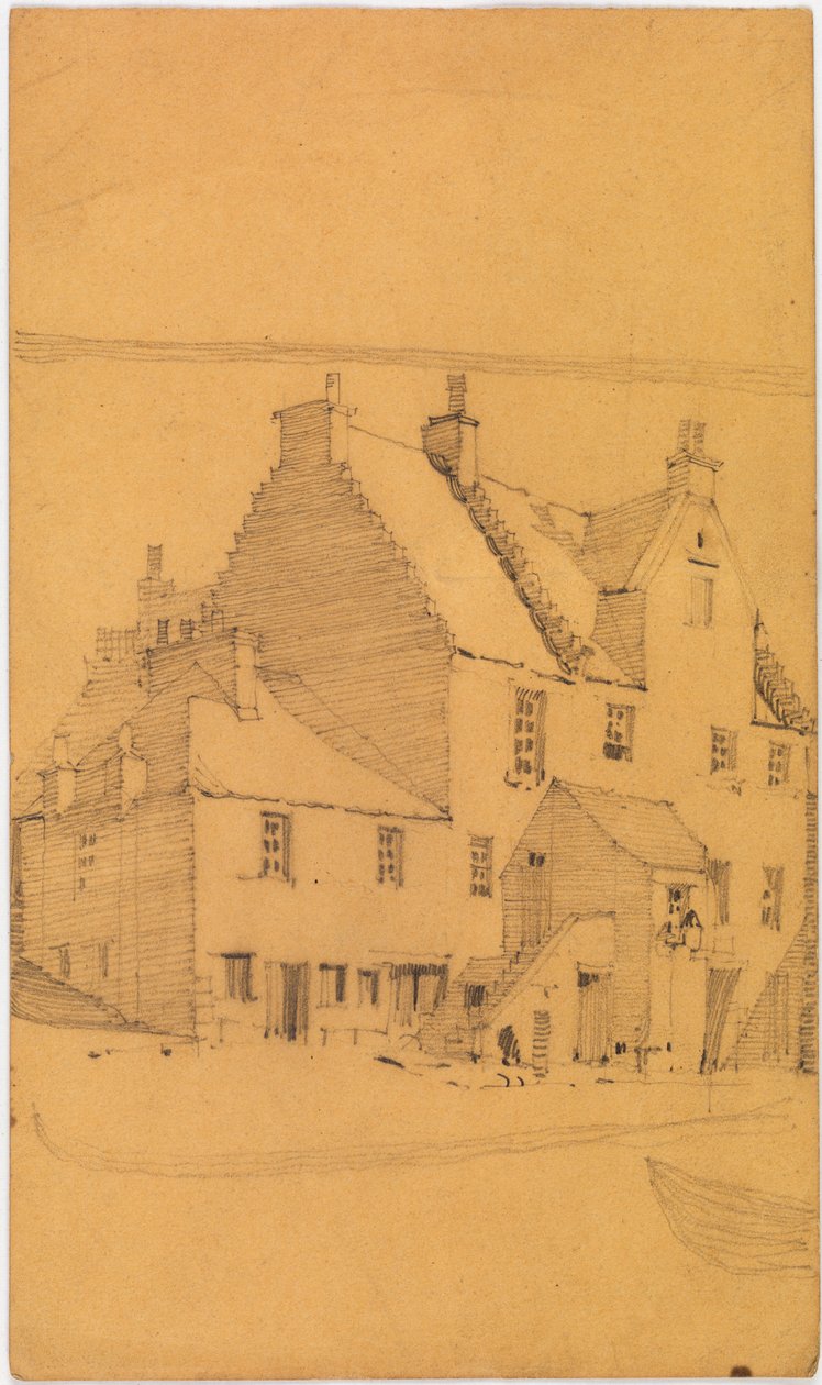 Blyantskisse av gamle bygninger, sannsynligvis i Glasgow (blyant, papir) av Charles Rennie Mackintosh