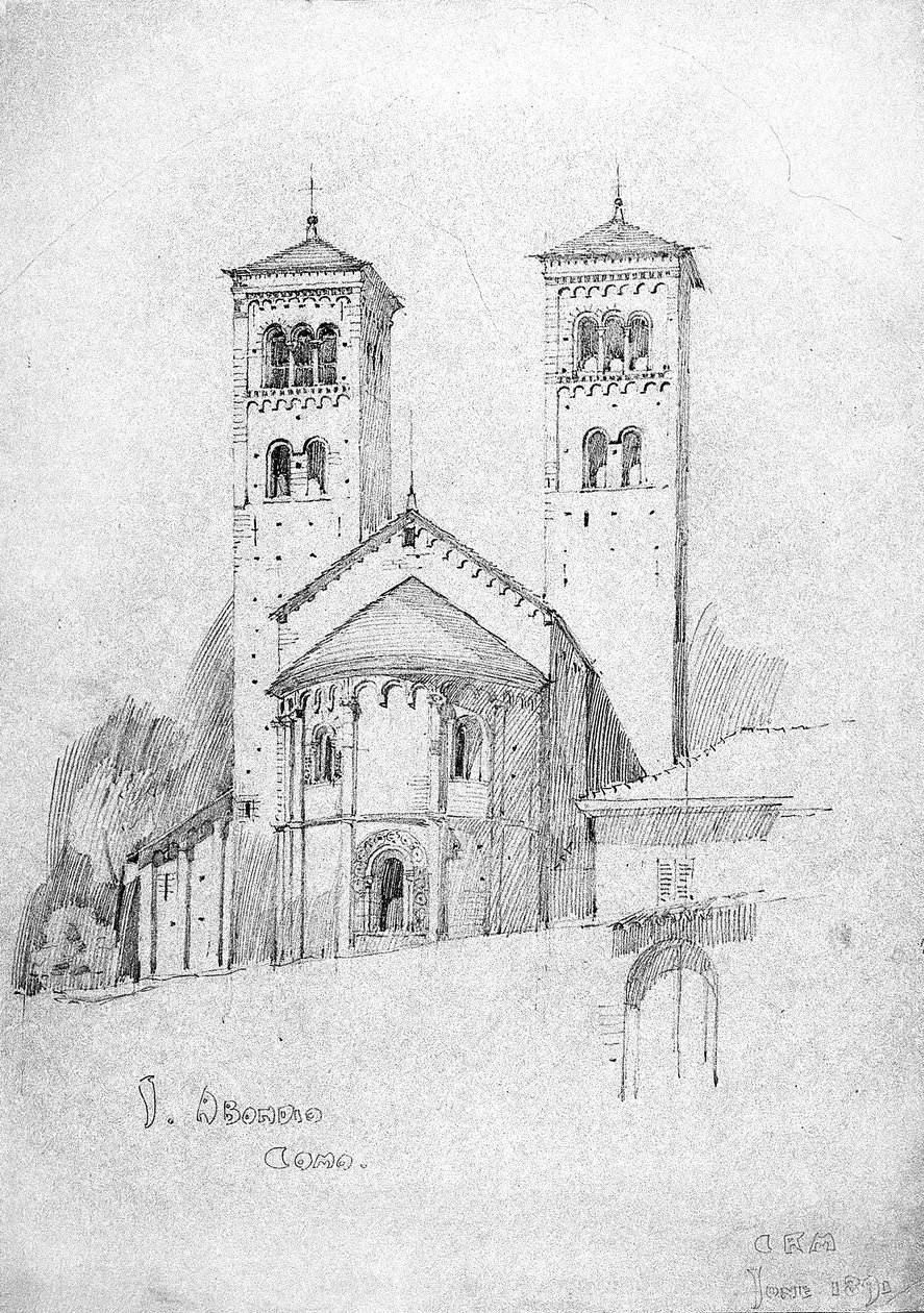 S. Abondio, Como, 1891 av Charles Rennie Mackintosh