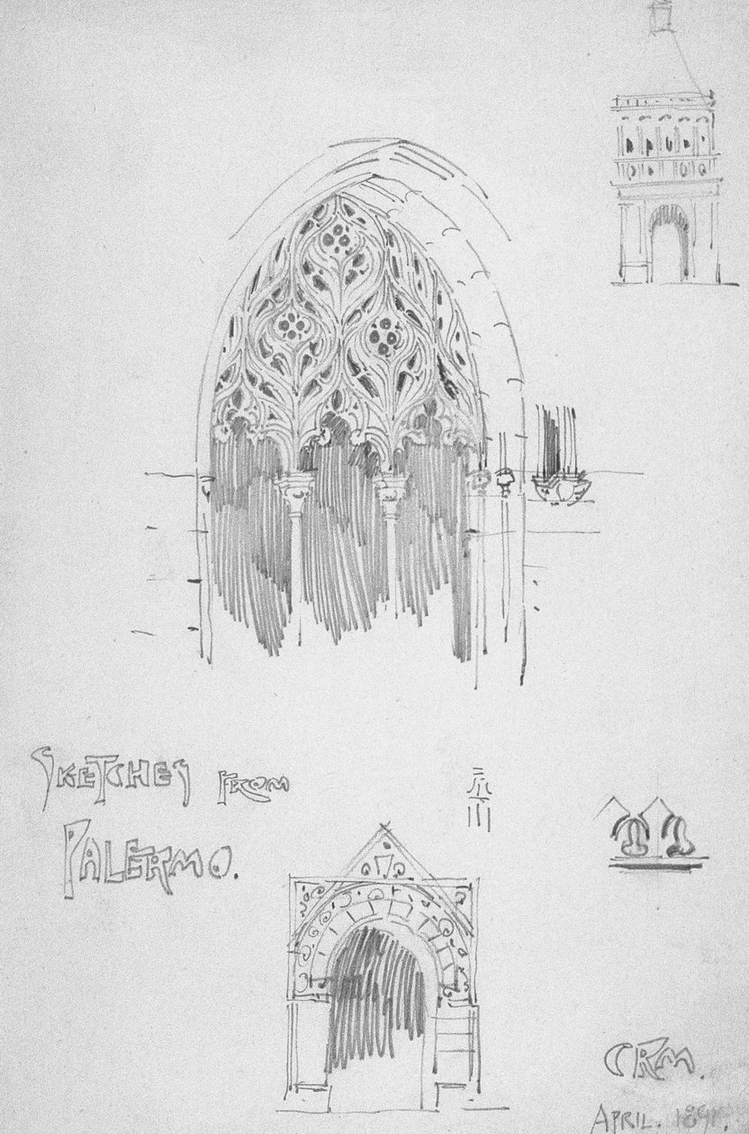 Skisser fra Palermo av Charles Rennie Mackintosh