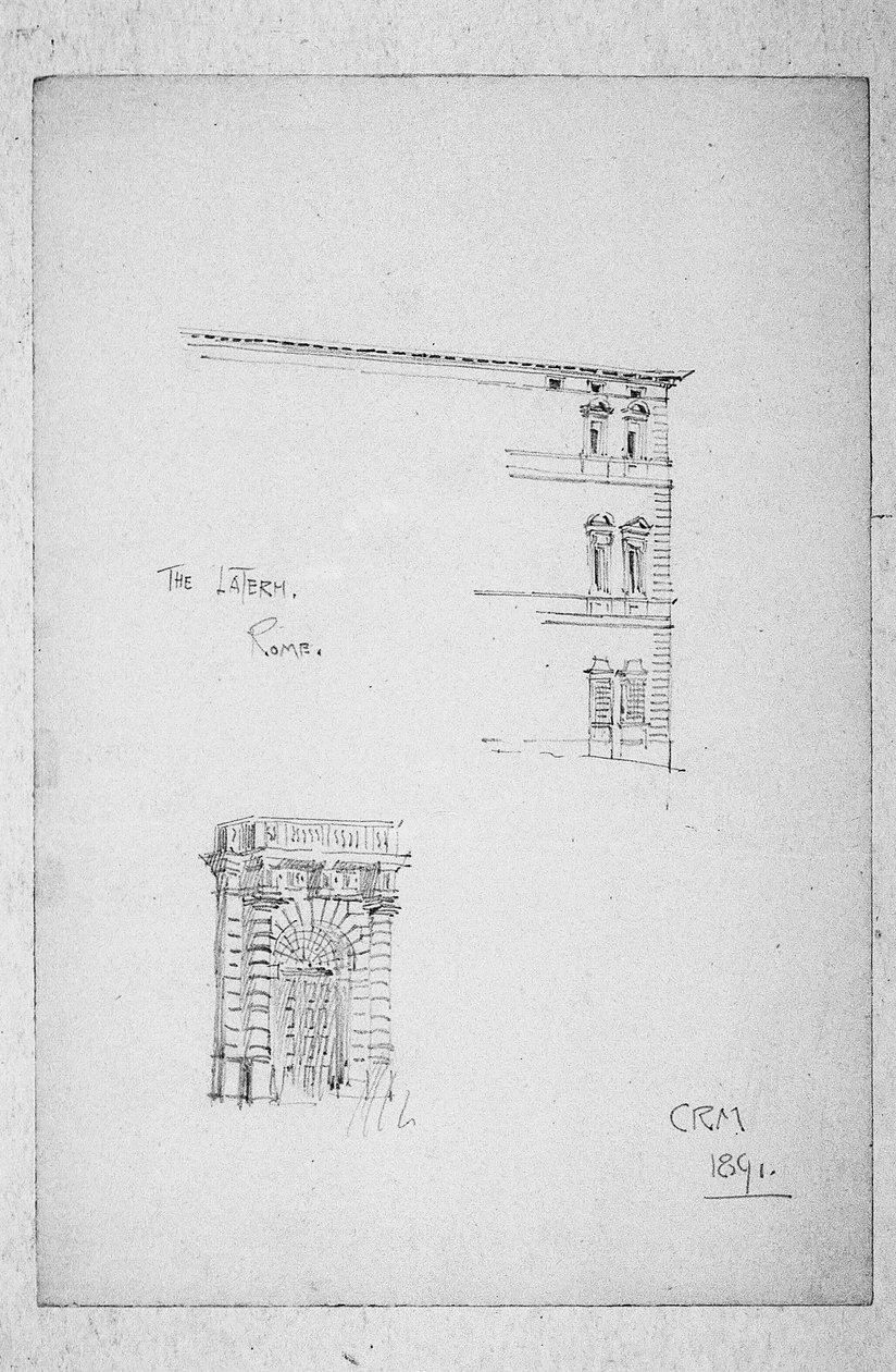 Lateranen, Roma, 1891 av Charles Rennie Mackintosh