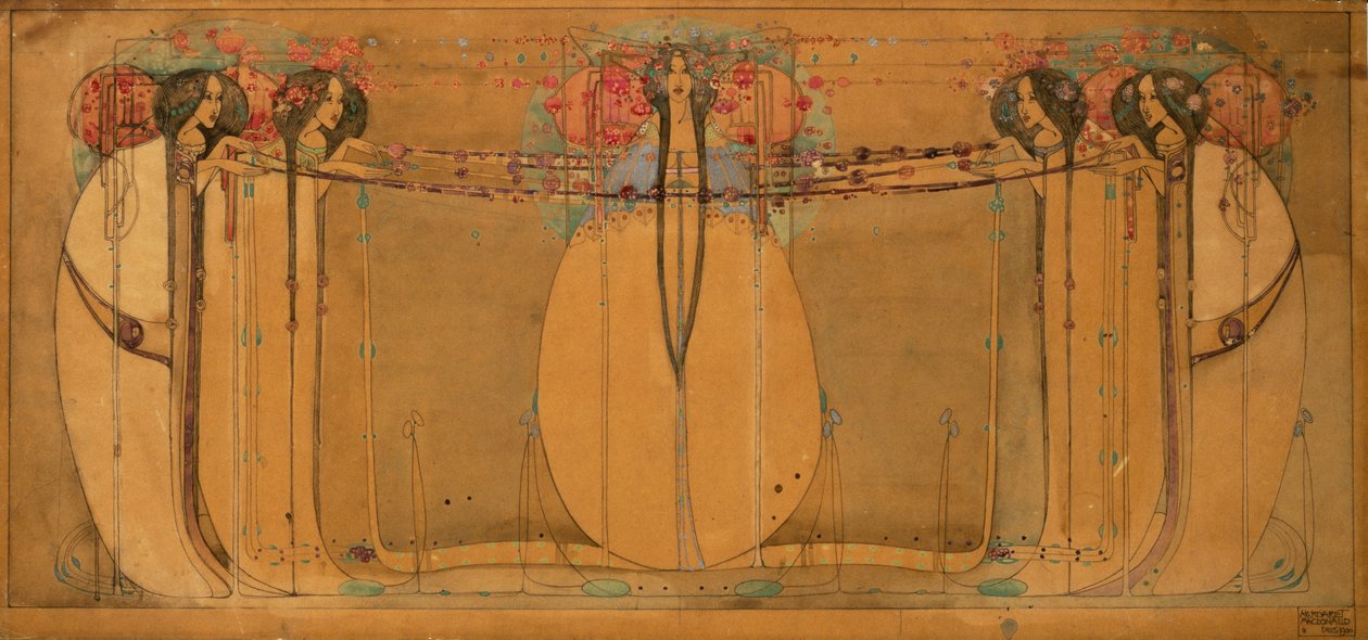 mai-dronningen av Charles Rennie Mackintosh