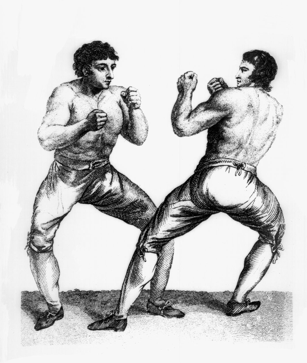 Boksekamp mellom Daniel Mendoza og Richard Humphreys, 29. september 1790 av Charles Reuben Ryley