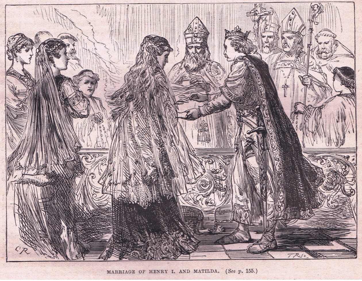Ekteskap med Henry I og Matilda 1102 e.Kr av Charles Ricketts