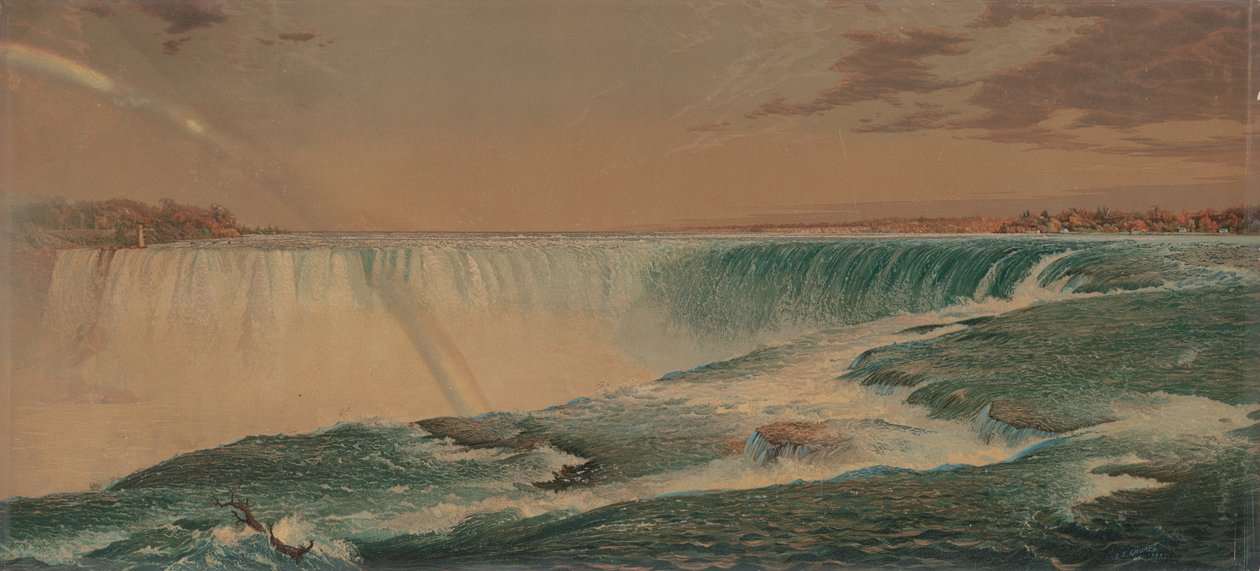 Det store fallet, Niagara av Charles Risdon, after Frederick Edwin Church