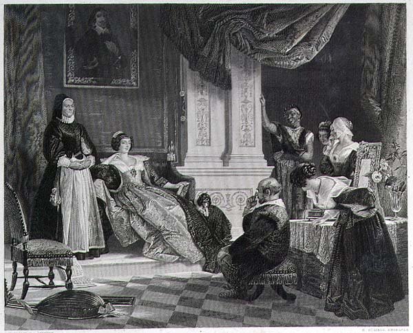 Sancho og hertuginnen, gravert av R. Staines (gravering) (se også 15321) av Charles Robert (after) Leslie