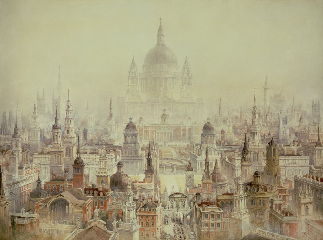 En hyllest til Sir Christopher Wren av Charles Robert Cockerell
