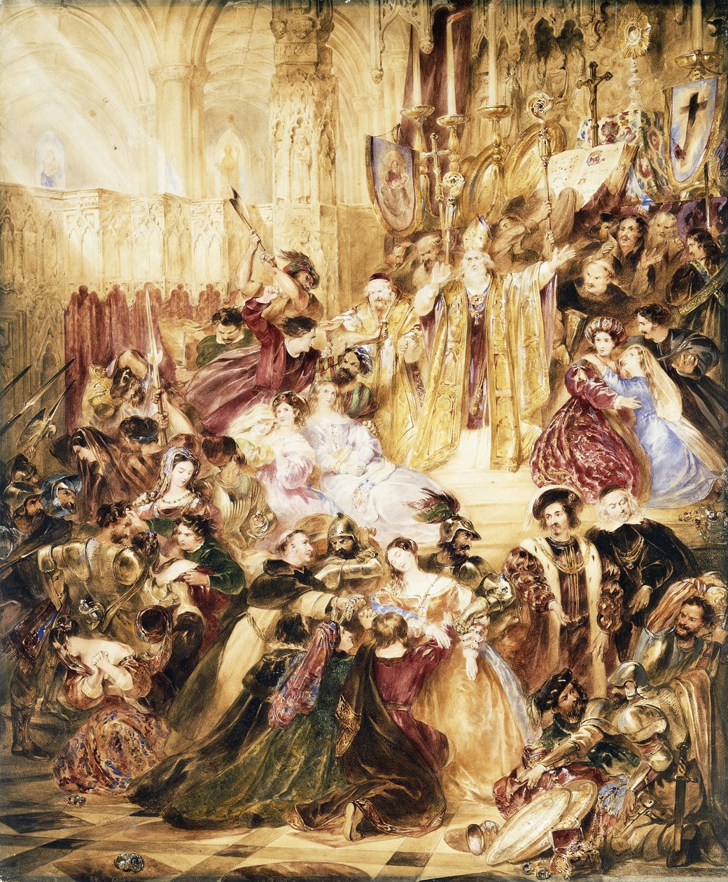 Benediction avbrutt, av Charles Robert Leslie