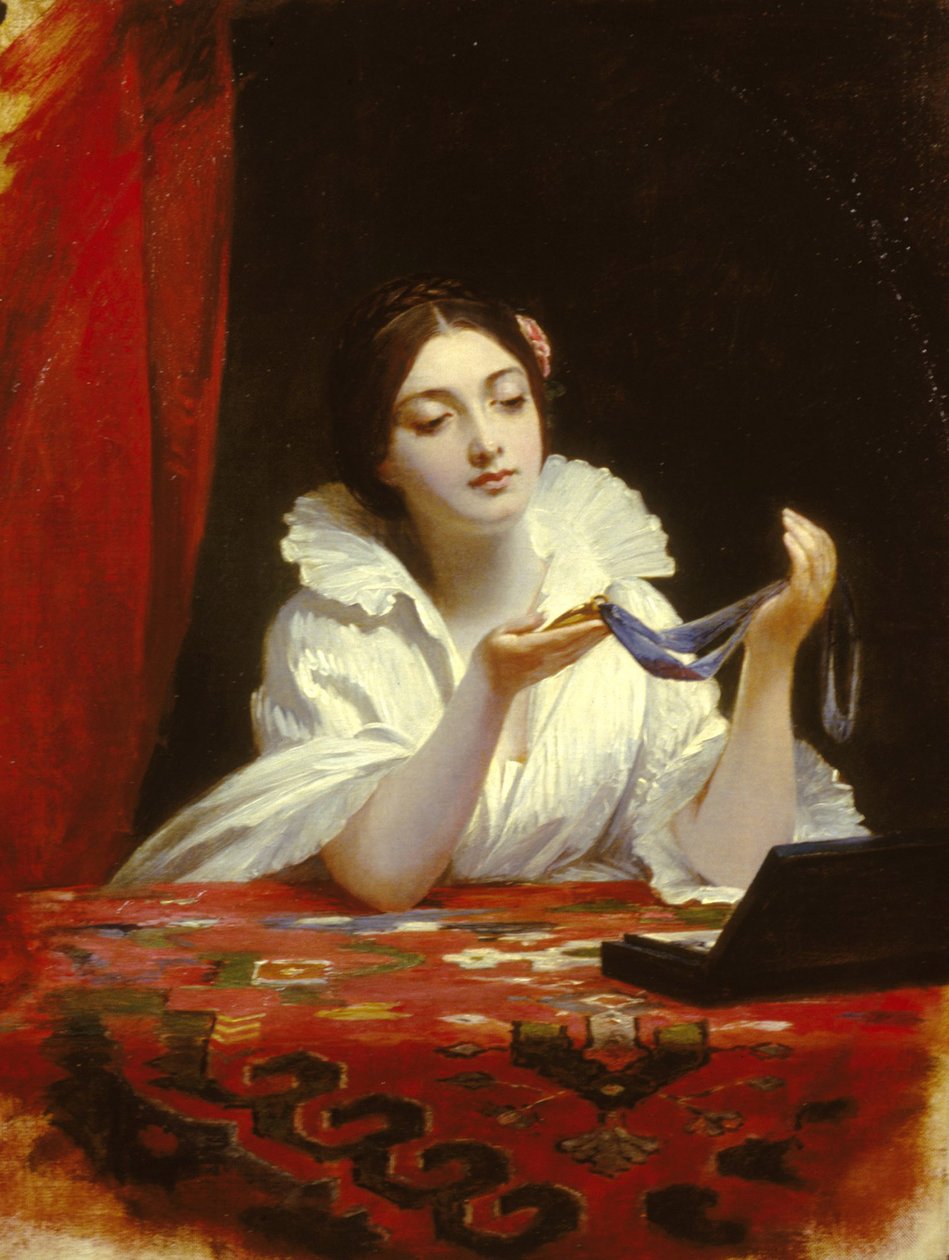 Miniatyren, ca. 1840 av Charles Robert Leslie