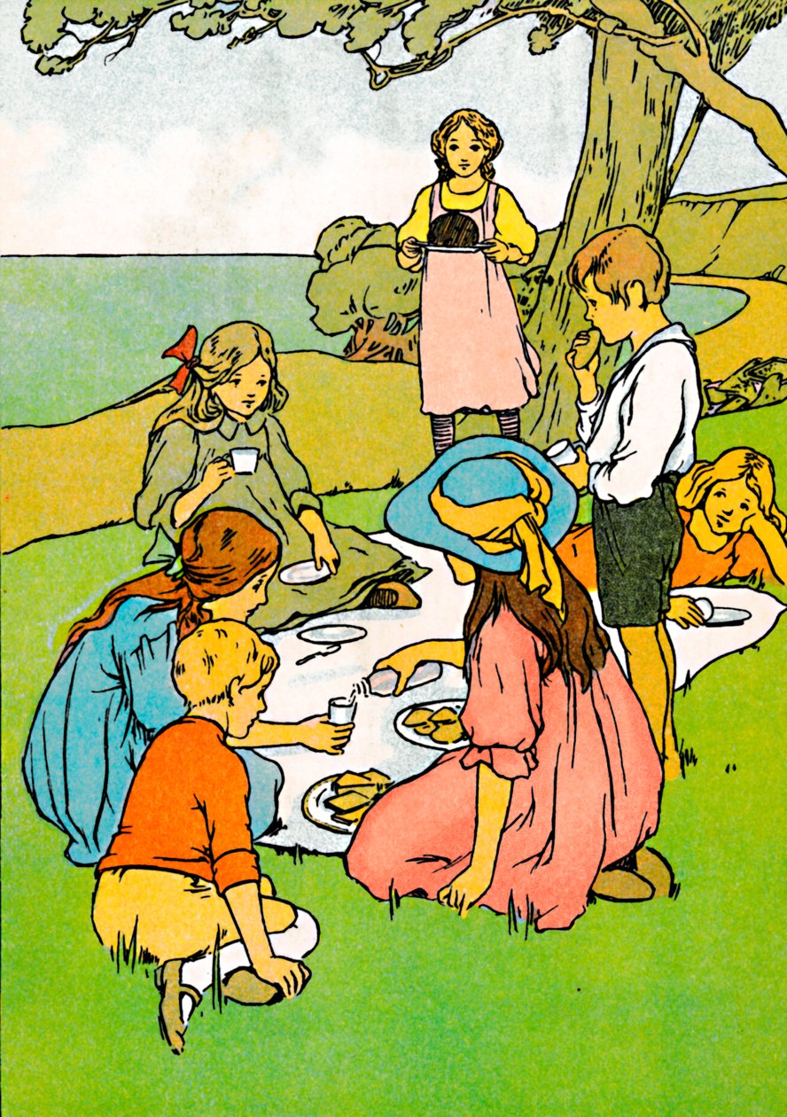En julemiddag i New Zealand, 1912 av Charles Robinson