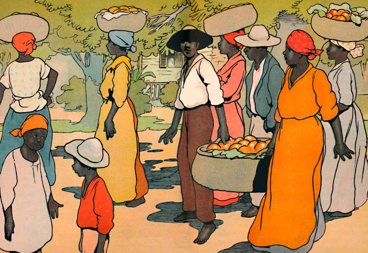 Går til markedet, 1912 av Charles Robinson