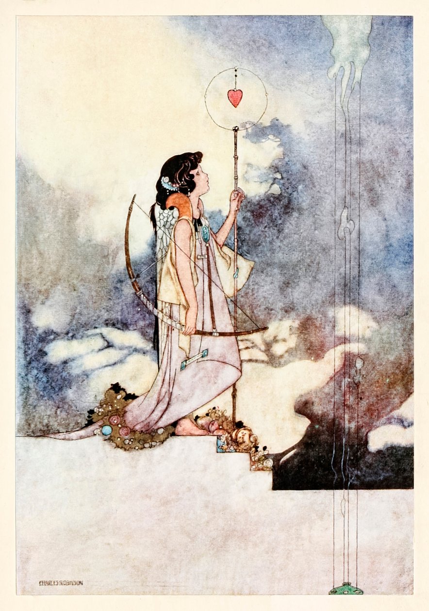 "In the court of love" fra "Soul and Body" i The Songs and Sonnets of William Shakespeare av Charles Robinson
