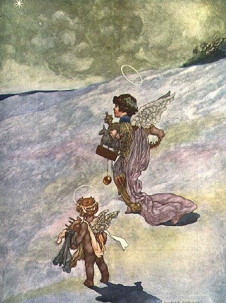 Winter, fra The Seasons bestilt for 1920 Pears Annual av Charles Robinson