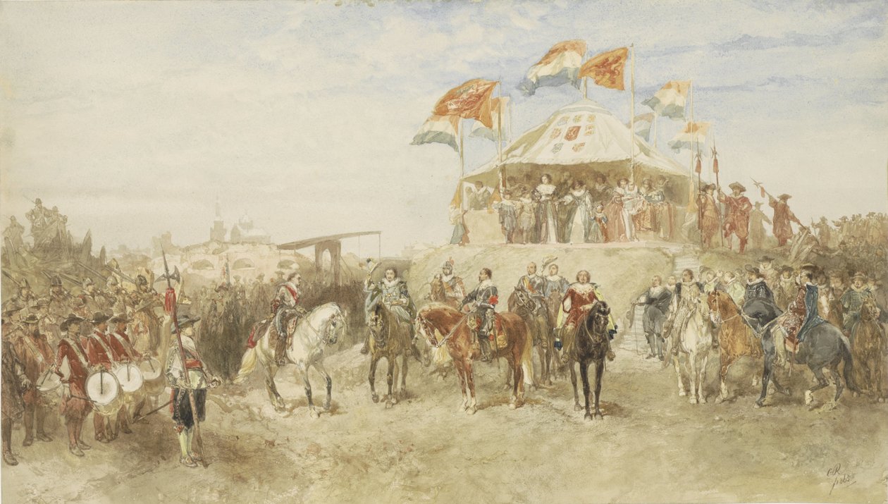 Den spanske garnisonens avgang fra Den Bosch etter overgivelsen til Frederik Hendrik i 1629 av Charles Rochussen