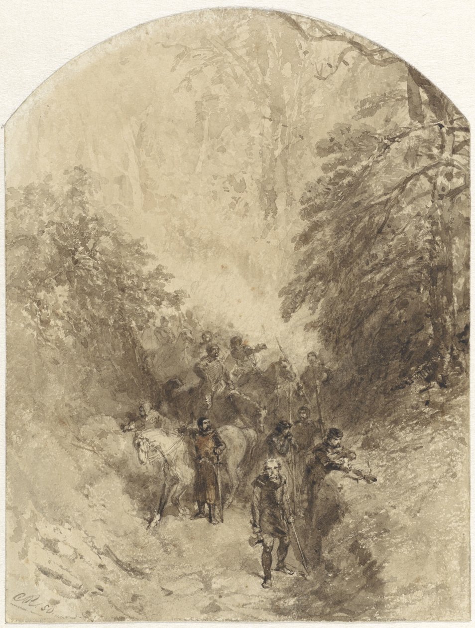 Krigere i en skog av Charles Rochussen