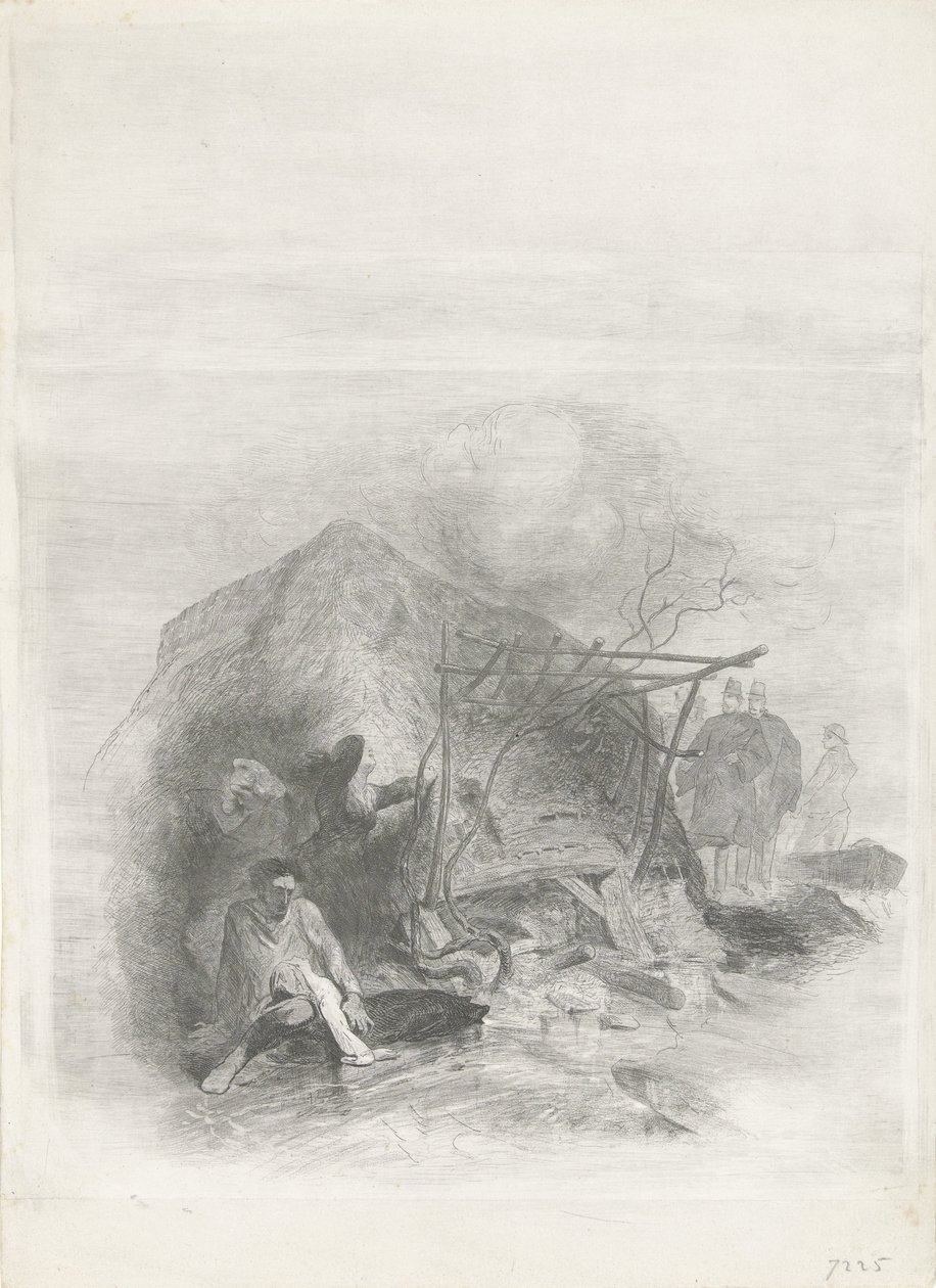 Ofre for flomkatastrofen i 1855 Flomkatastrofe 1855 (serietittel) av Charles Rochussen