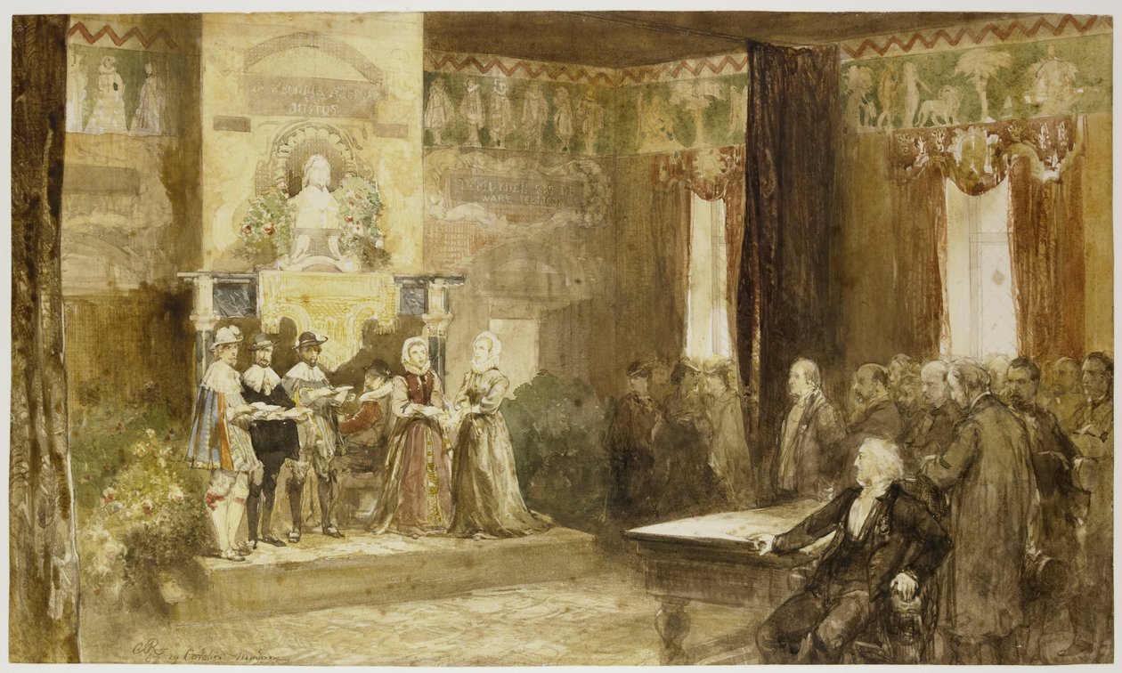 Vondel-feiring på Muiderslot, 1867 av Charles Rochussen