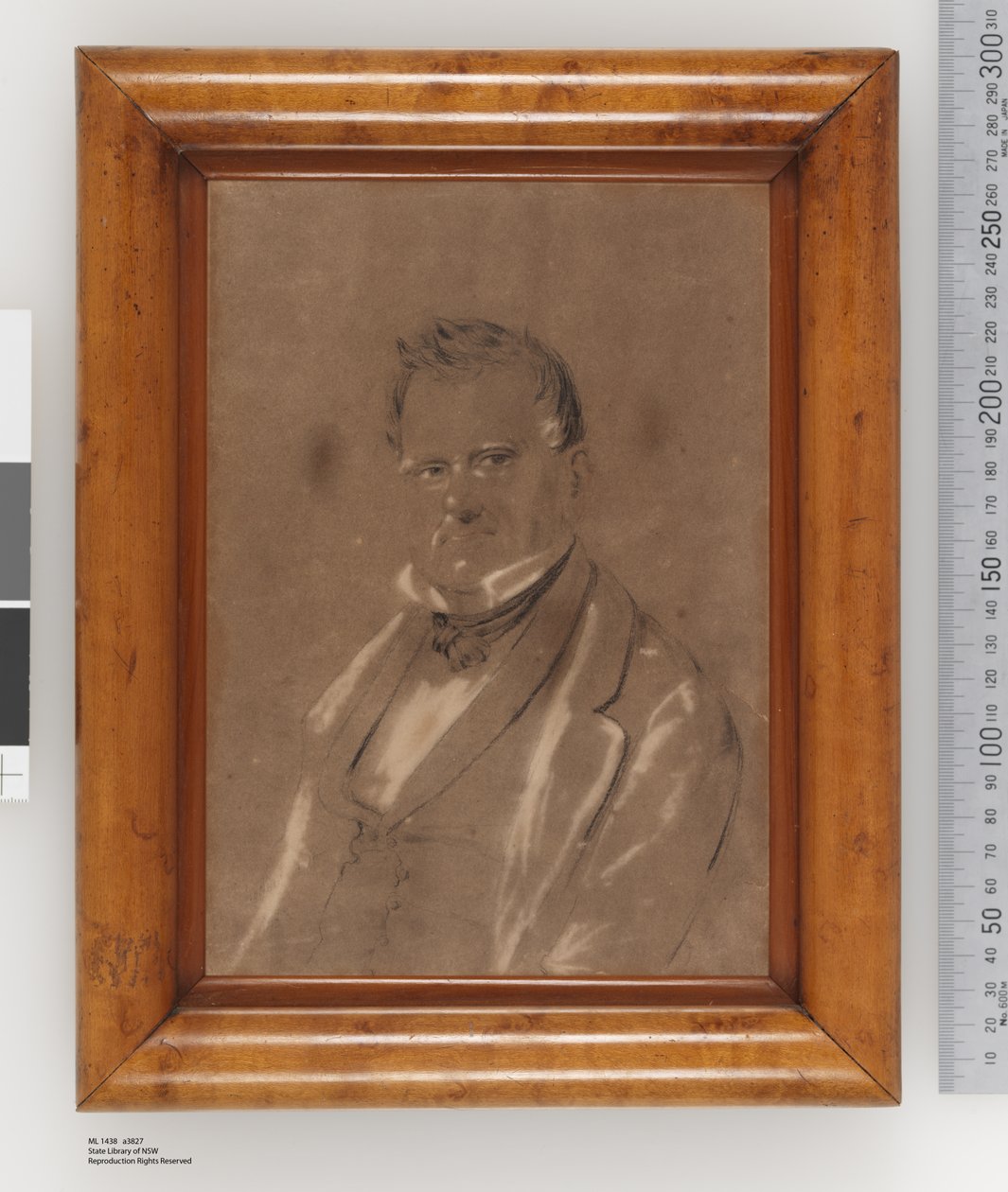 Portrett av Joseph Raphael, ca. 1852 (blyant, pastell og kull på papir) av Charles Rodius