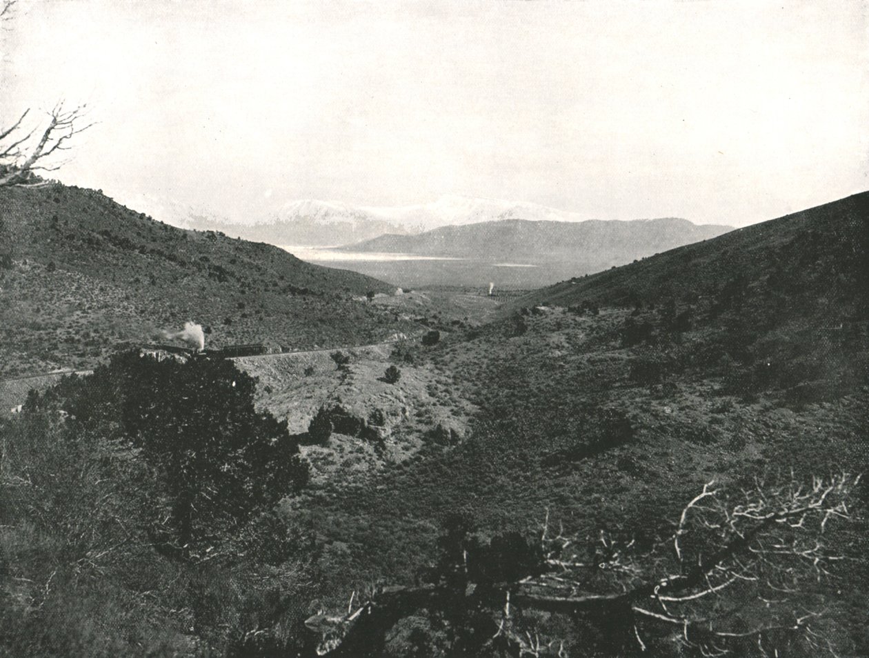 Utah Lake fra Circle Point, Salt Lake City, USA, 1895. av Charles Roscoe Savage